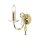 Premium Wandleuchte Glas Kristall E14 Klassisch Messing
