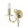Premium Wandleuchte Glas Kristall E14 Klassisch Messing