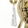 Premium Wandleuchte Glas Kristall E14 Klassisch Messing