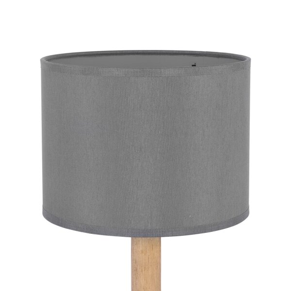 Tischleuchte in Graphit Holz SEYA Wohnzimmer Lampe