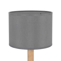 Tischleuchte in Graphit Holz SEYA Wohnzimmer Lampe