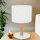 Tischlampe Weiß Holz SEYA Wohnzimmer Bett Lampe