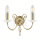 Designer Wandleuchte Messing Glas Kristall E14 B:32 cm