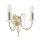 Designer Wandleuchte Messing Glas Kristall E14 B:32 cm