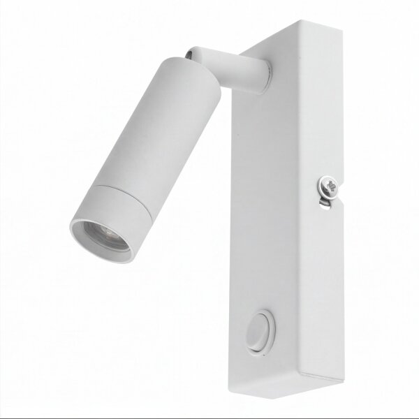 Praktischer LED Wandstrahler Weiß Leselicht Bett