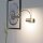 LED Wandleuchte CURTIS in Messing matt
