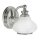 Stilvolle Badlampe IP44 LED in Chrom Wei&szlig; blendarm