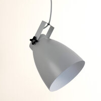 Hängelampe Metall in Grau E27 Ø 21 cm Industrial