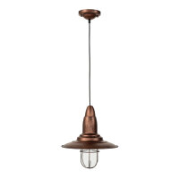 Moderne Pendelleuchte FISHERMAN in Kupfer Antik