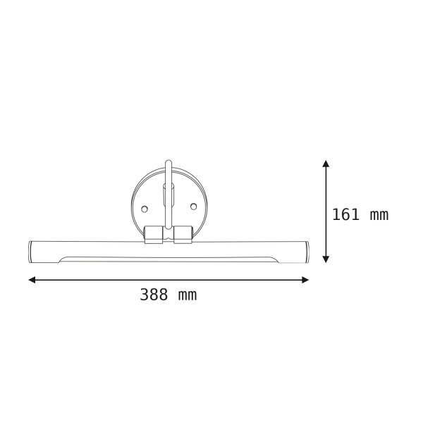 LED Bilderleuchte Weiß GAMBAR verstellbarer Arm