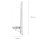 Stilvolle Badlampe LED IP44 Glas Schirm Weiß Chrom