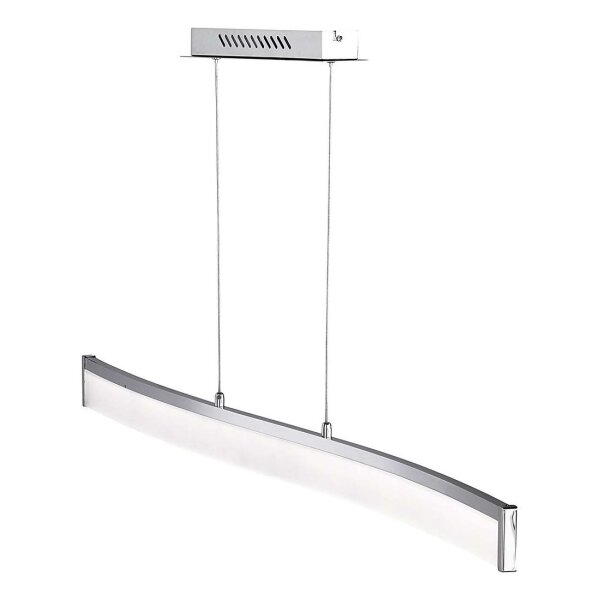 LED Hängeleuchte Modern in Nickel matt/Chrom fürs Esszimmer