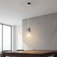 Hängelampe Glas Metall Glühbirnen-Design...