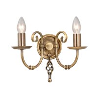 Premium Wandleuchte Messing Antik Metall E14 B:30 cm