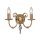Premium Wandleuchte Messing Antik Metall E14 B:30 cm