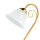 Rustikale Tischlampe Messing Alabaster H:43cm ATHEN