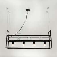 Hängelampe Schweberegal B: 102 cm 4x E27 Metall