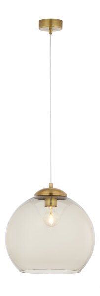 Retro Hängelampe Metall Glas E27 elegant BIDINA