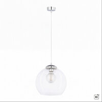 Pendelleuchte Metall Glas Kugel Ø29cm E27 stilvoll