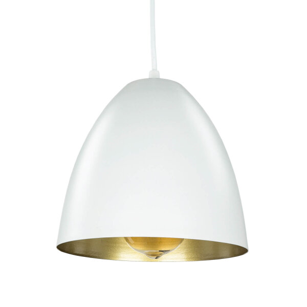 Hängelampe Weiß Gold Ø20cm Esstisch Küche