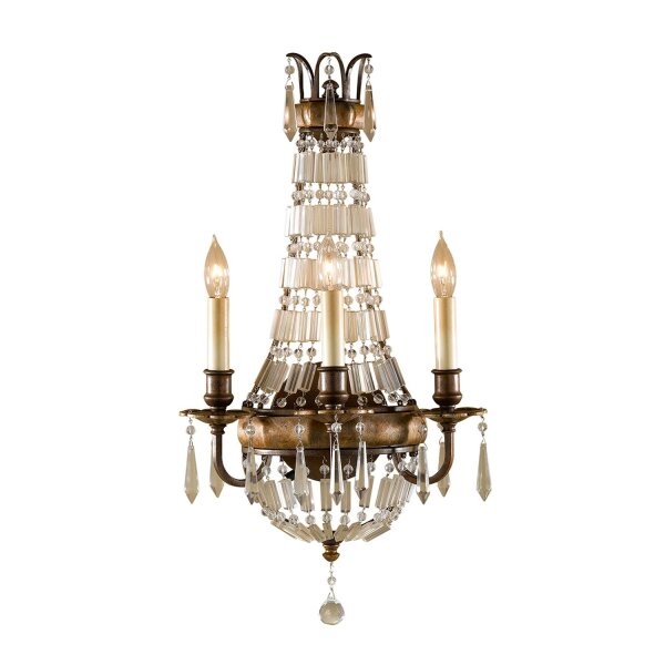 Kristall Wandleuchte Barock Design 58cm hoch NOBLES