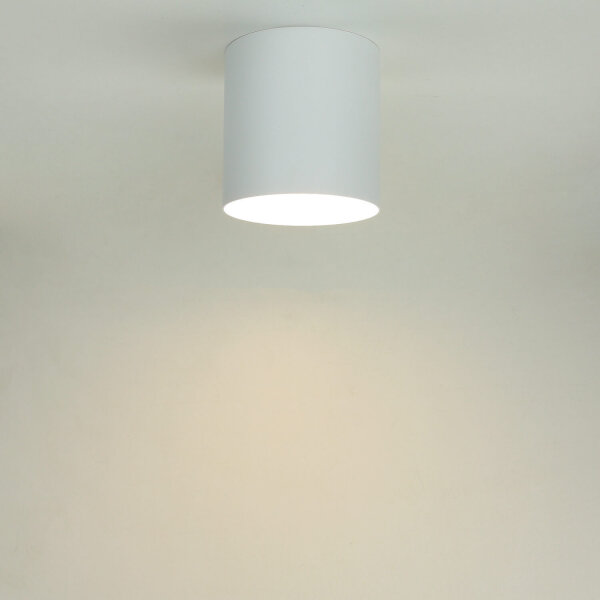 Aufbauspot Weiß Modern rund Ø13cm GU10 POINT