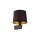 Wandlampe mit Schalter Stoffschirm Schwarz Gold Modern