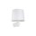 Weiße Wandlampe mit Schalter Stoffschirm E27 Modern