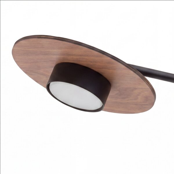 Verstellbare Wandlampe Metall Holz H:38cm groß GX53