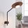 Verstellbare Wandlampe Metall Holz H:38cm groß GX53