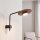 Verstellbare Wandlampe Metall Holz H:38cm groß GX53