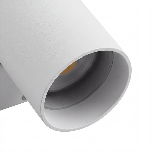 Wandleuchte innen Weiß Metall H:25cm 2x GU10 Up Down