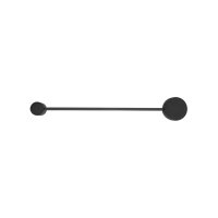 Schwarze Wandlampe ONORA Metall indirektes Licht 52cm