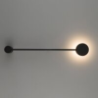 Schwarze Wandlampe ONORA Metall indirektes Licht 52cm