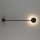 Schwarze Wandlampe ONORA Metall indirektes Licht 52cm