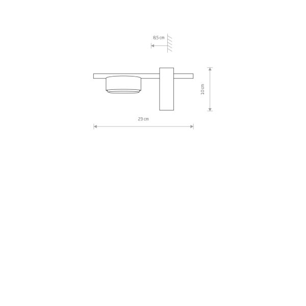 Schwarze Wandleuchte Modern Aluminium Metall GX53
