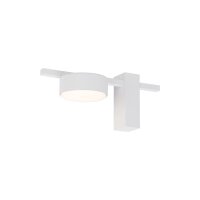 Wandlampe mit Schirm Wei&szlig; Modern T:23cm vielseitig...