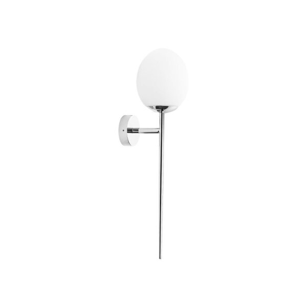 Stilvolle Wandleuchte Badezimmer IP44 H:52cm Glasschirm