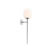 Stilvolle Wandleuchte Badezimmer IP44 H:52cm Glasschirm