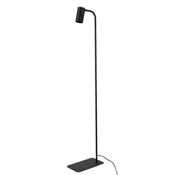 Verstellbare Stehlampe Wohnzimmer Schwarz Metall 124cm