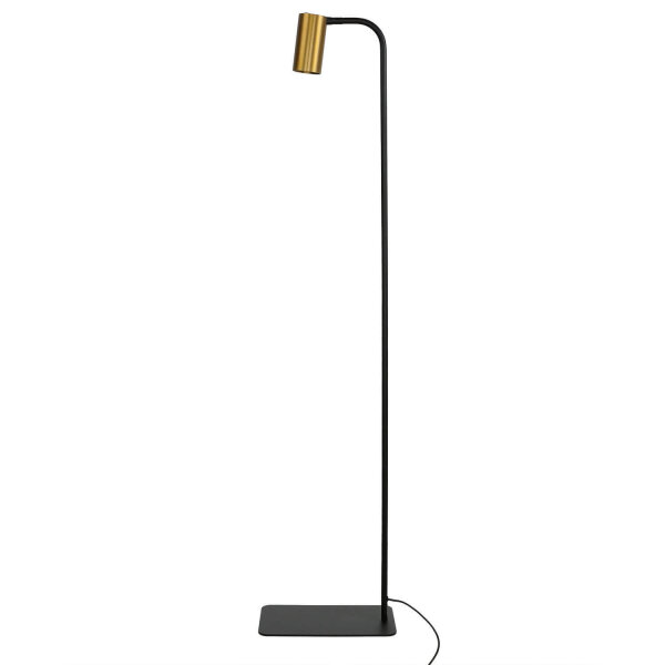 Stehlampe Messing Schirm 124cm Modern flexibel GU10