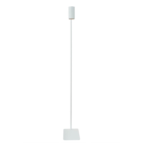 Kleine Stehlampe Weiß 124cm Modern flexibel GU10 Metall
