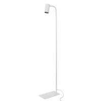 Kleine Stehlampe Weiß 124cm Modern flexibel GU10...