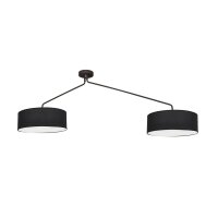 Verstellbare Deckenlampe Schwarz 100-156cm lang 6x E27
