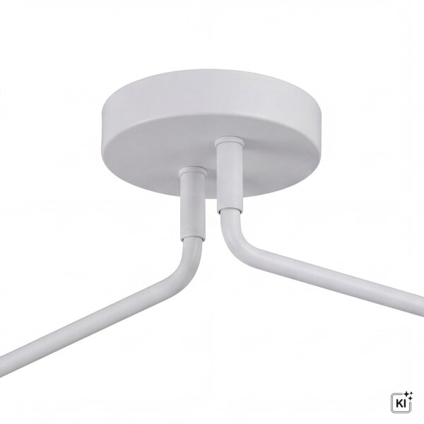 XXL Deckenlampe Weiß verstellbar 100-156cm lang