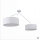 XXL Deckenlampe Weiß verstellbar 100-156cm lang