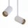 Moderner Deckenspot Weiß Gold H:41cm verstellbar 2x