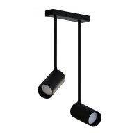 Schwarzer Deckenstrahler Modern H:41cm verstellbar GU10
