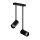Schwarzer Deckenstrahler Modern H:41cm verstellbar GU10