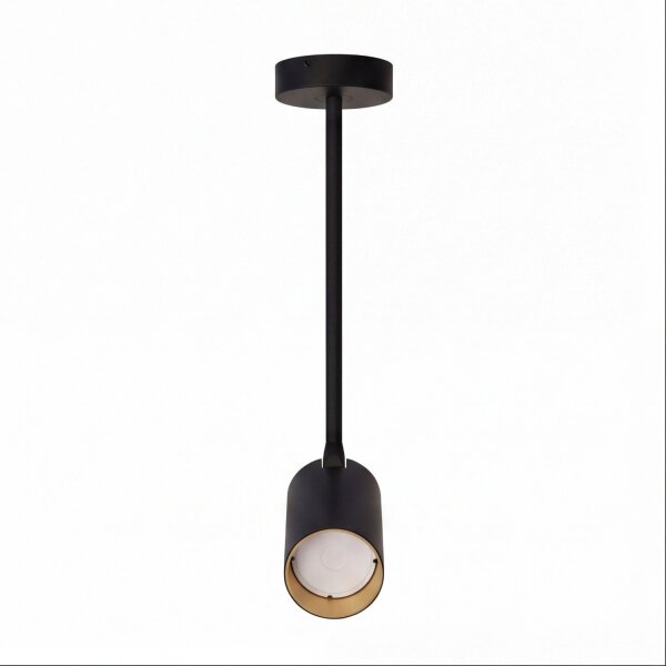 Elegante Deckenlampe in Schwarz Gold verstellbar H:41cm